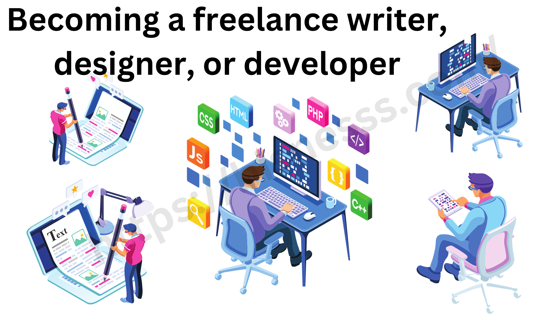 Becoming a freelance writer, designer, or developer